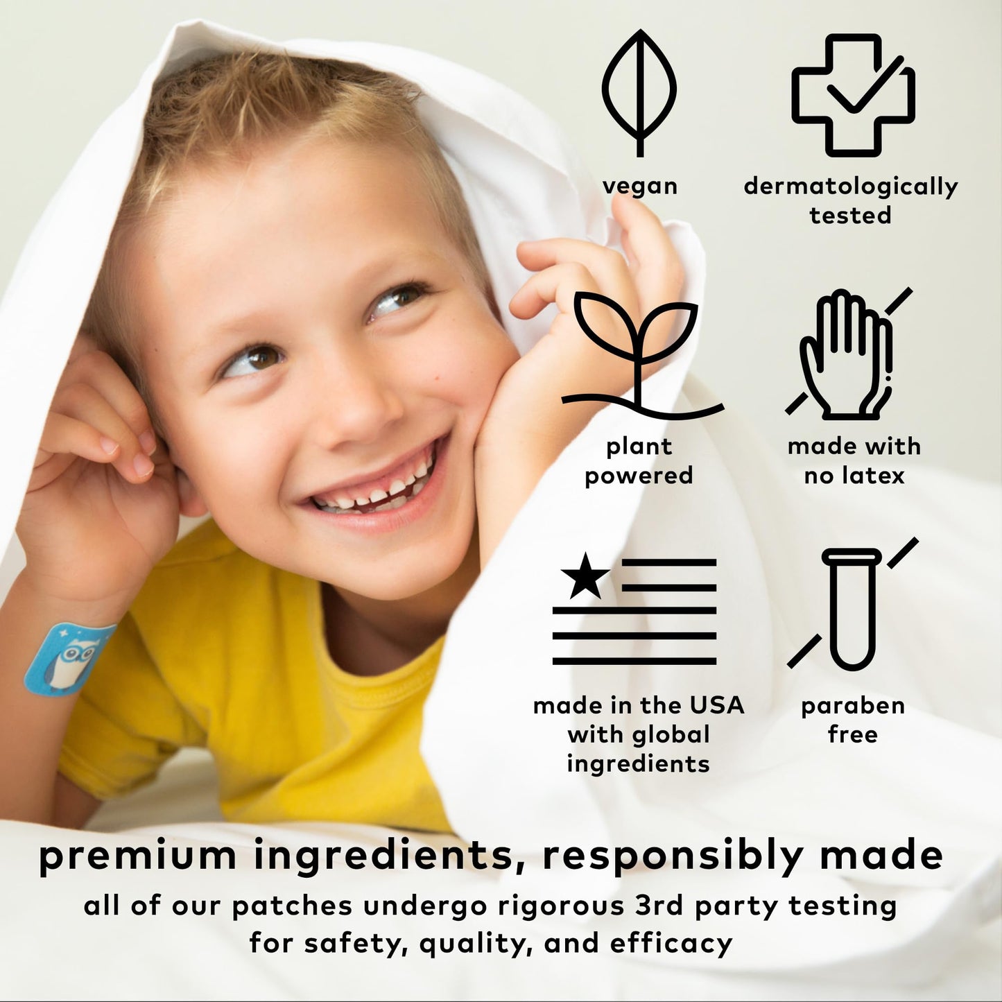 The Good Patch Nite Owl Patch for Kids — Natural Sleep Support (24 Patches)