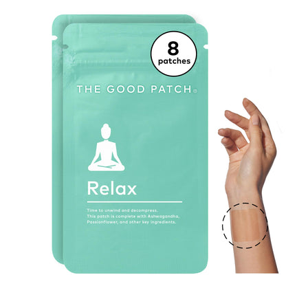 The Good Patch Relax Patches – Unwind with Ashwagandha & Ginger (8 Patches)