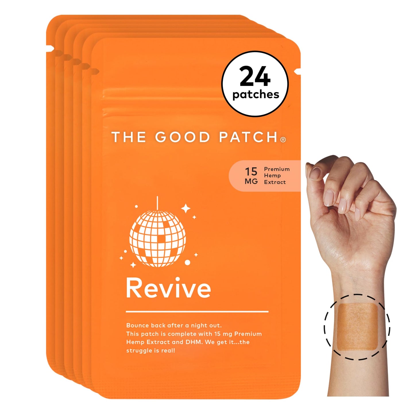 The Good Patch Revive Recovery Patch – Hemp & DHM for Post-Night-Out Wellness