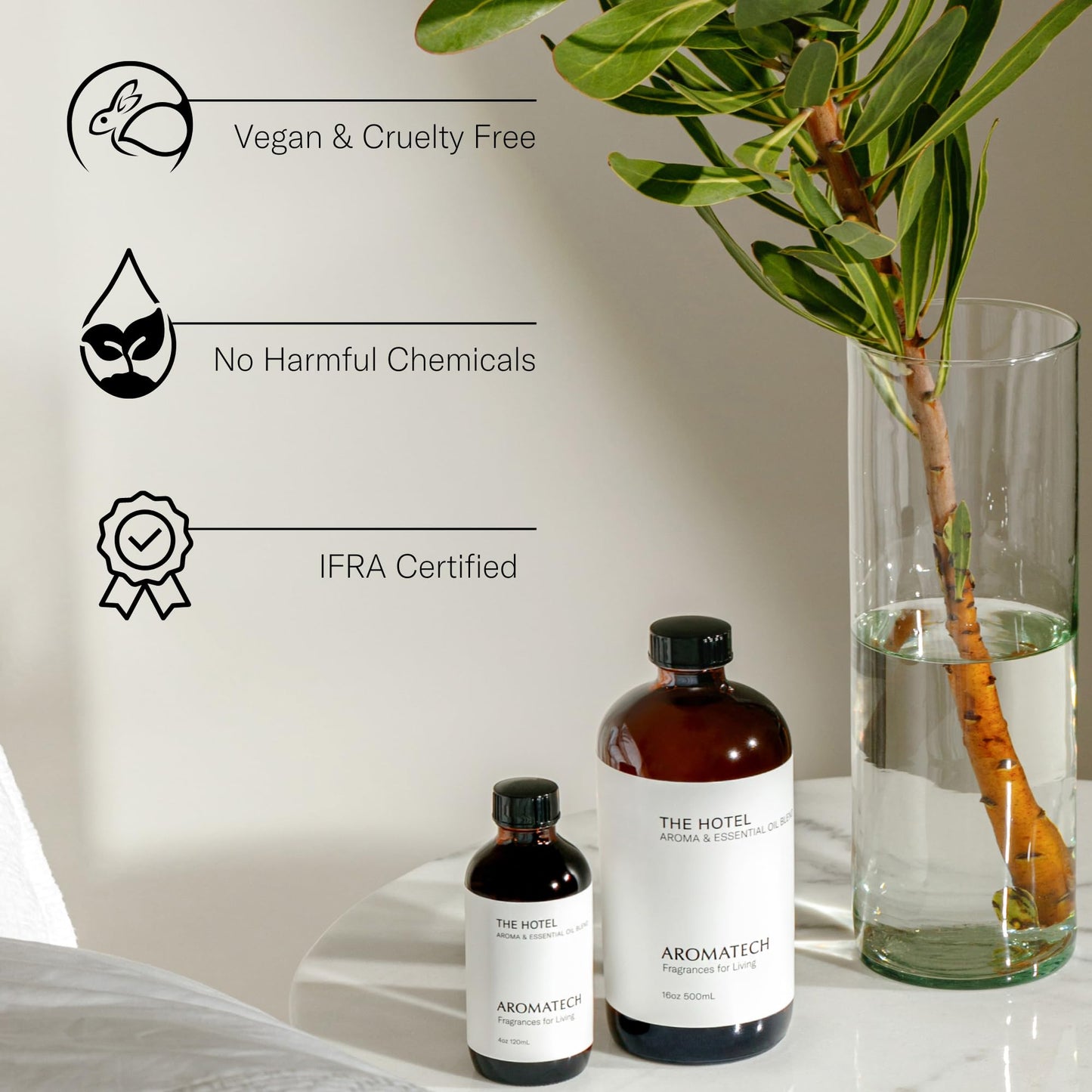 AromaTech The Hotel Essential Oil Blend – Luxury Hotel Inspired Aromatherapy (16 oz / 500 mL)
