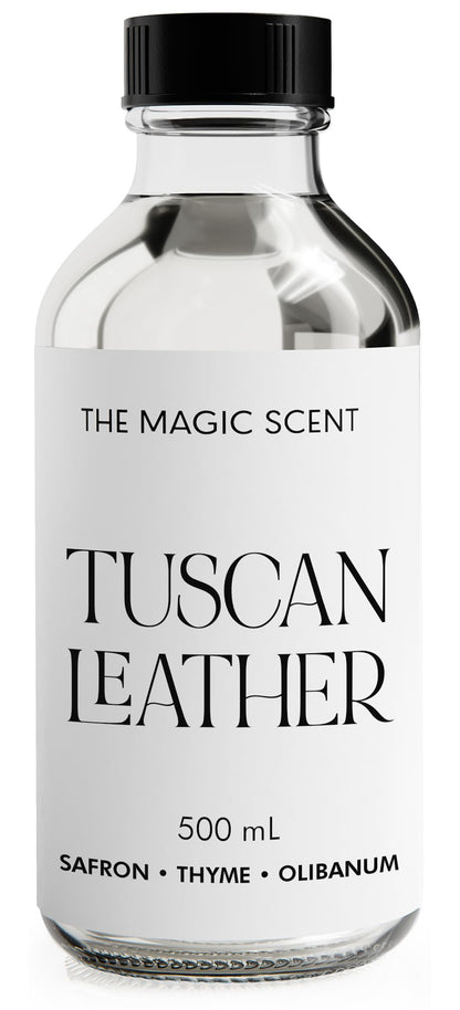 The Magic Scent Tuscan Leather Diffuser Oil - Hotel & Home Luxury Scents (16.9 fl oz / 500 mL)