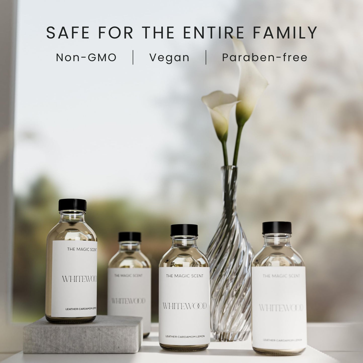 The Magic Scent Whitewood Diffuser Oil - Luxury Hotel & Home Scents Inspired by 1 Hotel Miami Beach (4 fl oz / 120 mL)