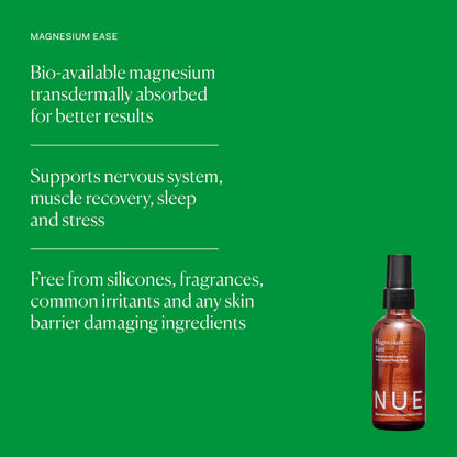 The Nue Co Magnesium Ease Skin Spray – High-Absorption Muscle Relief with Lavender & Arnica, 60ml
