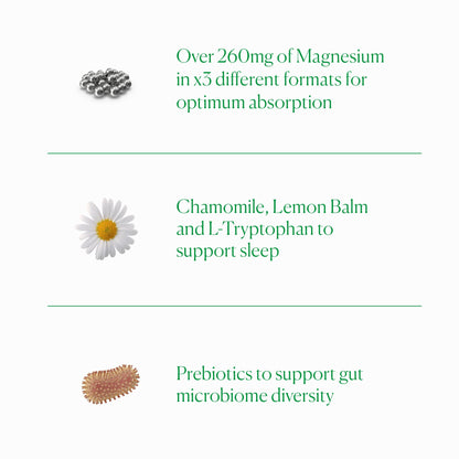 The Nue Co. Magnesium Gut Barrier+ | Sleep Tonic with Prebiotic, 200g