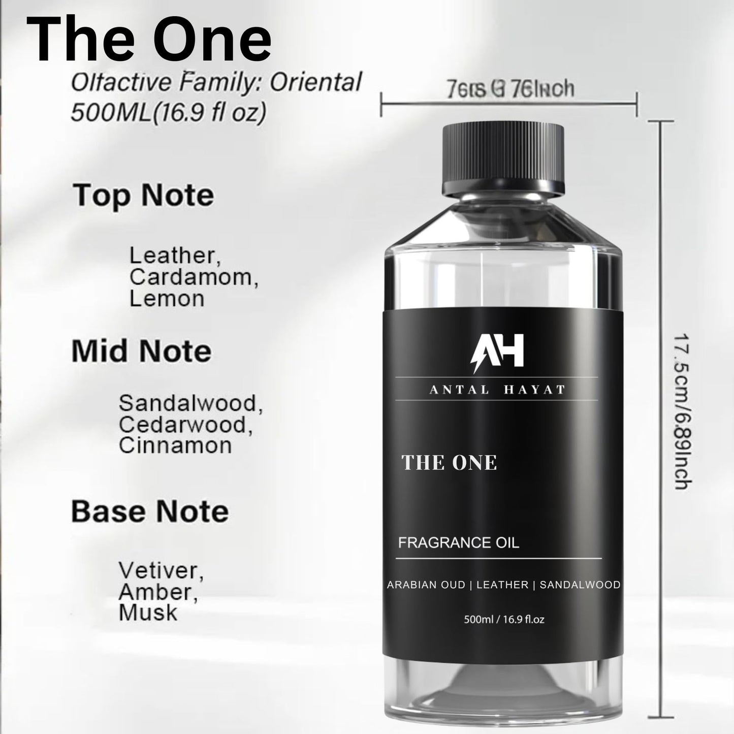 The One Hotel Scent Diffuser Oil – Luxury Aromatherapy Fragrance (Cardamom, Leather, Lemon, Cinnamon & Sandalwood)