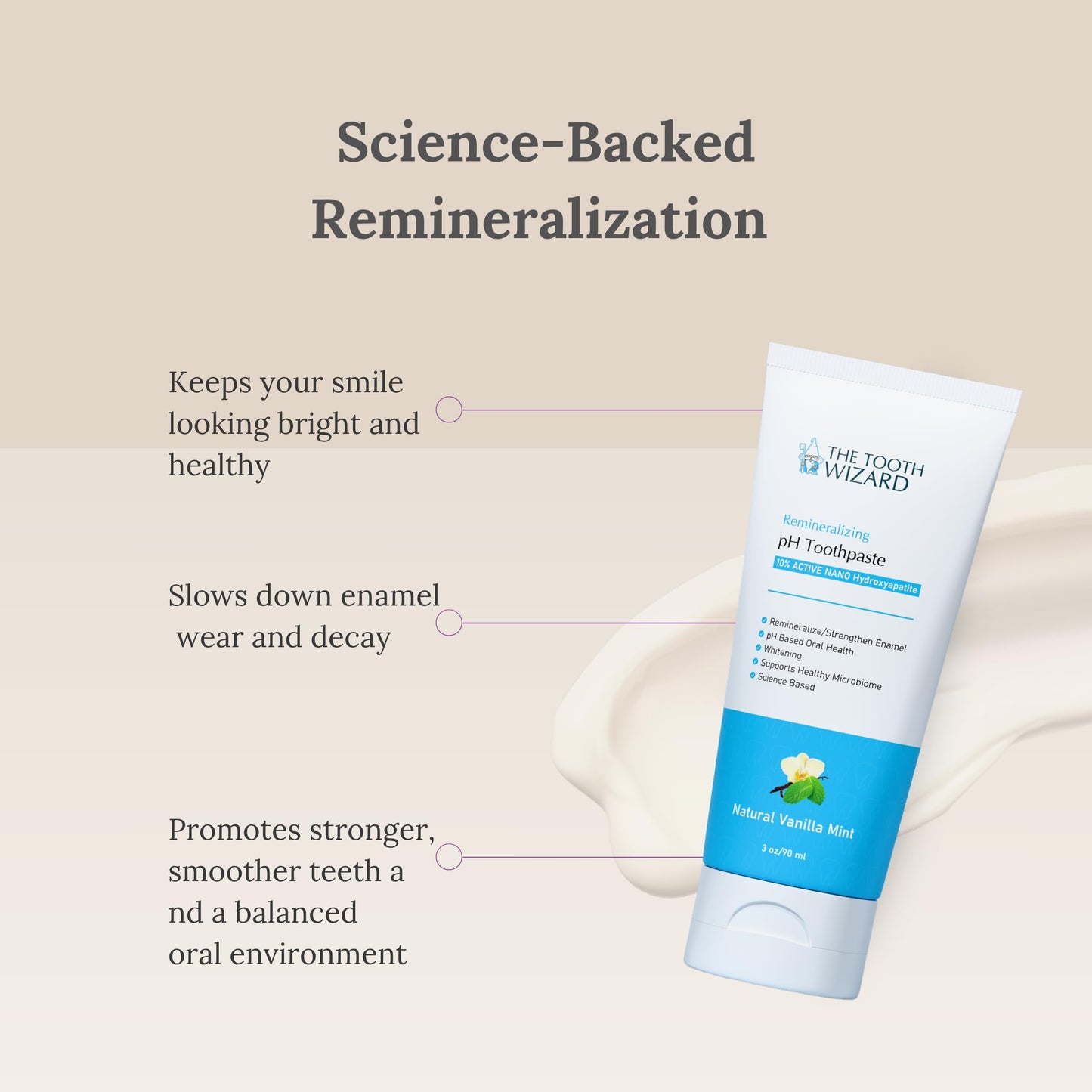 THE TOOTH WIZARD pH Balancing Toothpaste | Vanilla Mint