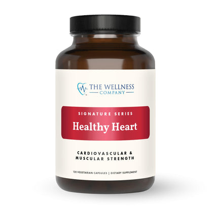 The Wellness Company Healthy Heart - Cardiovascular Strength, Blood Flow, Nitric Oxide Production & Healthy Cholesterol Levels | 120ct (2 Month Supply)
