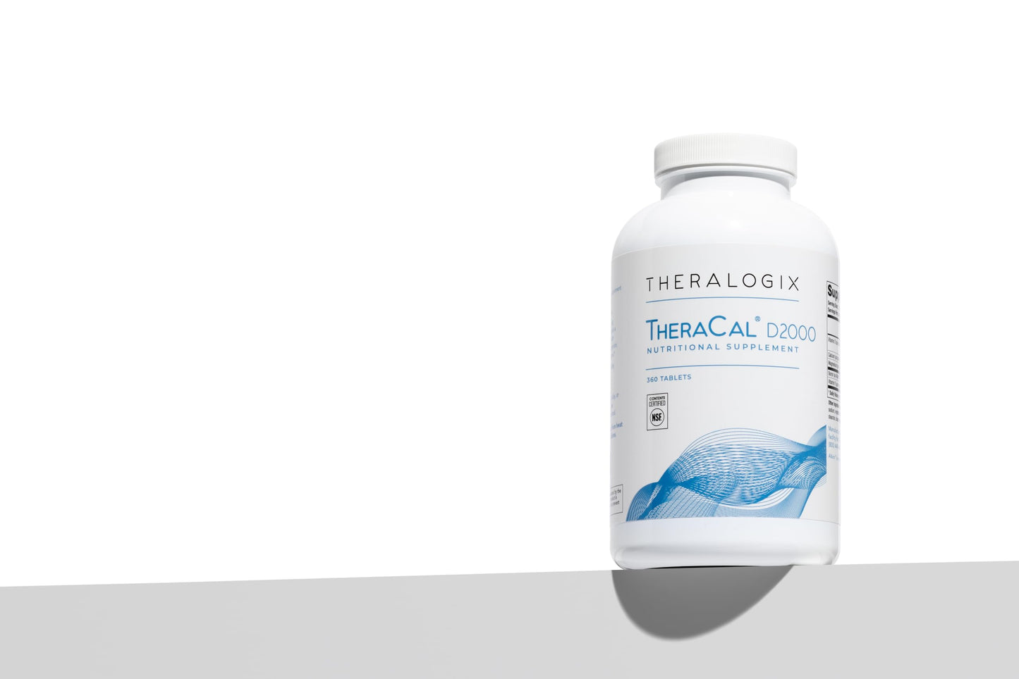 Theralogix TheraCal D2000 — Bone Health Supplement with Calcium, D3, K2 | 360 Tablets, 90-Day Supply, NSF Certified