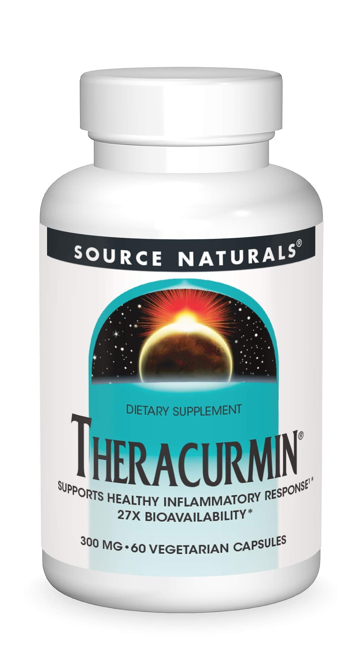 Source Naturals Theracurmin 300 mg - 60 Vegetarian Capsules | Supports Healthy Inflammatory Response*