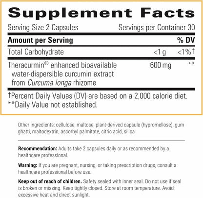 Integrative Therapeutics Theracurmin HP – 27x More Bioavailable Heart & Joint Support (60 Caps)