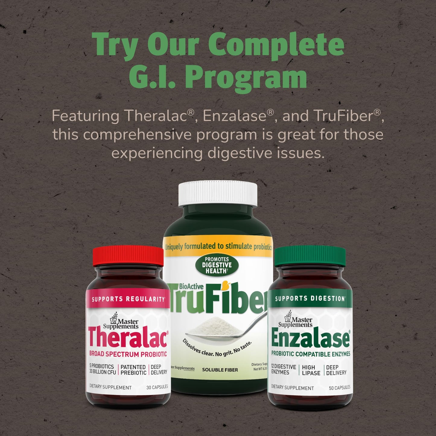 Theralac Master Supplements – 3-Pack Probiotic, 90 Servings, Gluten Free for Gut Health