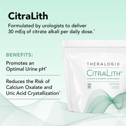 Theralogix CitraLith Kidney Health Supplement – Citrate, Magnesium & B6 | NSF Certified