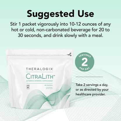 Theralogix CitraLith Kidney Health Supplement – Citrate, Magnesium & B6 | NSF Certified