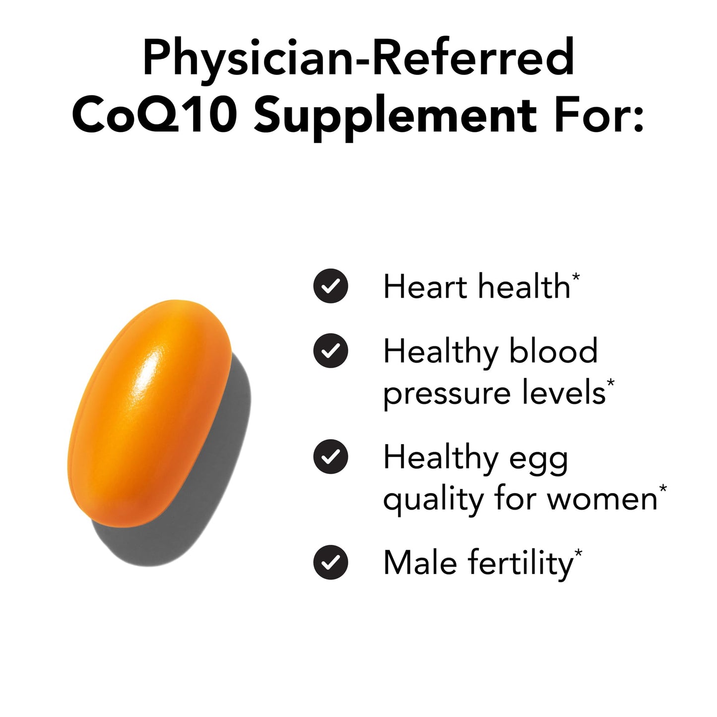 Theralogix NeoQ10 CoQ10 Supplement – Heart Health & Fertility Support | NSF Certified, 90 Softgels
