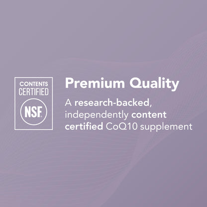 Theralogix NeoQ10 CoQ10 Supplement – Heart Health & Fertility Support | NSF Certified, 90 Softgels