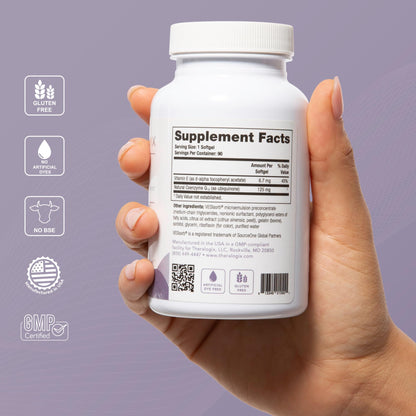 Theralogix NeoQ10 CoQ10 Supplement – Heart Health & Fertility Support | NSF Certified, 90 Softgels