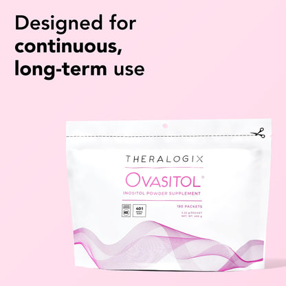 Theralogix Ovasitol Inositol Powder Packets – 90-Day Supply, NSF Certified