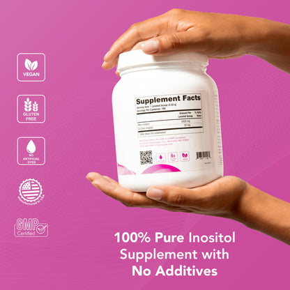 Theralogix Ovasitol Inositol Powder – 400 g (180 Servings) | Myo-Inositol & D-Chiro Inositol for Hormone Balance & Ovarian Function, NSF Certified