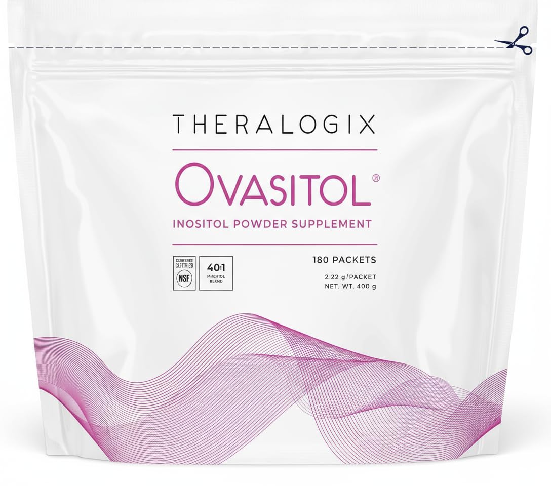 Theralogix Ovasitol Inositol Powder Packets – 90-Day Supply, NSF Certified