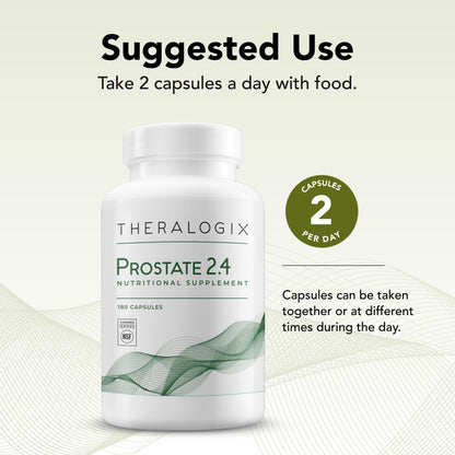 Theralogix Prostate 2.4 - 180 Capsules | NSF Certified Prostate Health Support for Men