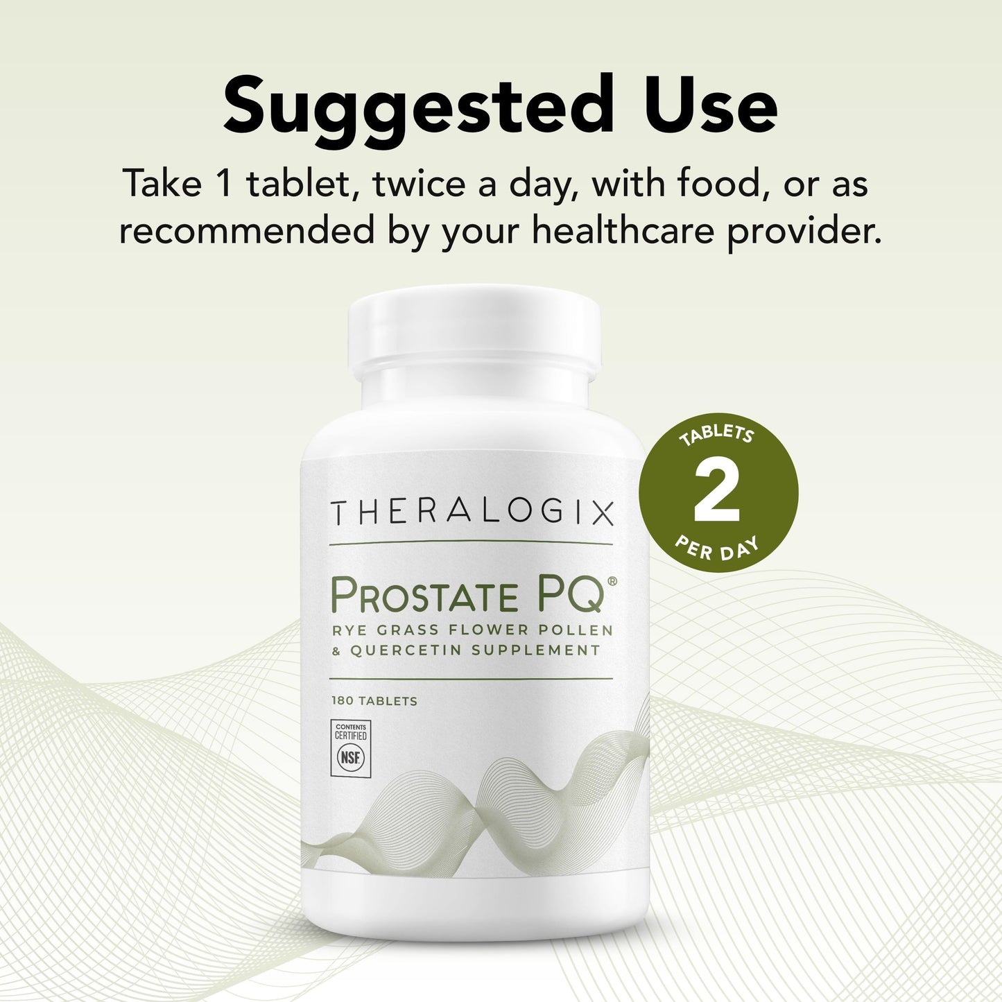 Theralogix Prostate PQ – Rye Grass Pollen Extract & Quercetin, 180 Tablets
