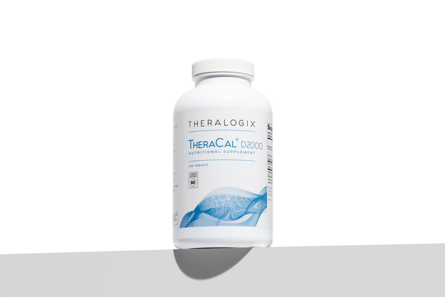 Theralogix TheraCal D2000 — Bone Health Supplement with Calcium, D3, K2 | 360 Tablets, 90-Day Supply, NSF Certified