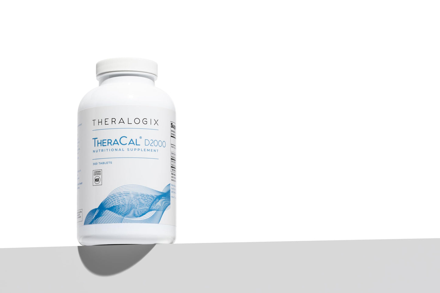 Theralogix TheraCal D2000 — Bone Health Supplement with Calcium, D3, K2 | 360 Tablets, 90-Day Supply, NSF Certified