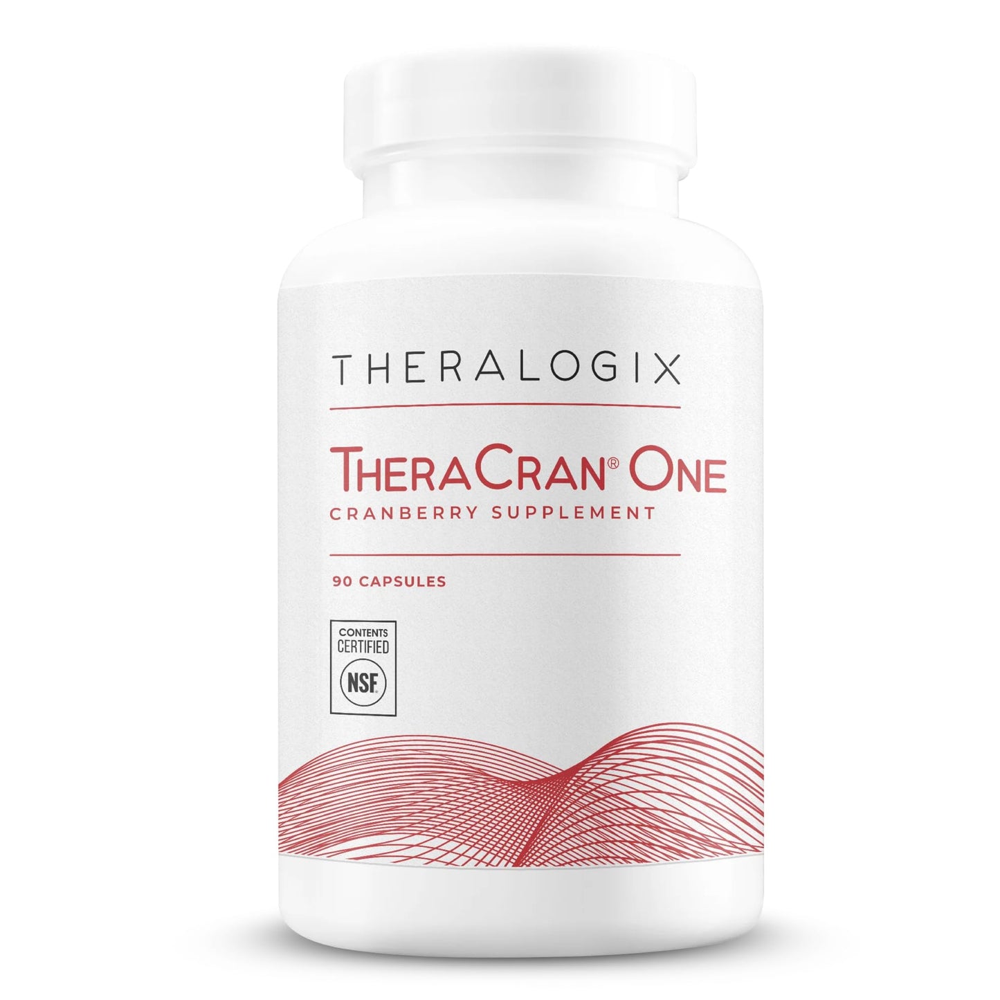 Theralogix TheraCran One Cranberry Capsules – 90-Count, NSF Certified, 36 mg Soluble PACs per Capsule | Urinary Tract Support