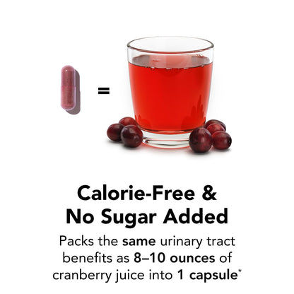 Theralogix TheraCran One Cranberry Capsules – 90-Count, NSF Certified, 36 mg Soluble PACs per Capsule | Urinary Tract Support