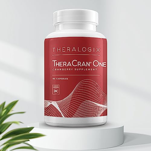 Theralogix TheraCran One Cranberry Capsules – 90-Count, NSF Certified, 36 mg Soluble PACs per Capsule | Urinary Tract Support