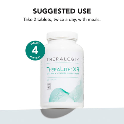 Theralogix TheraLith XR Vitamin & Mineral Supplement - Supports Urine Chemistry & Calcium Oxalate Balance | NSF Certified | 360 Tablets