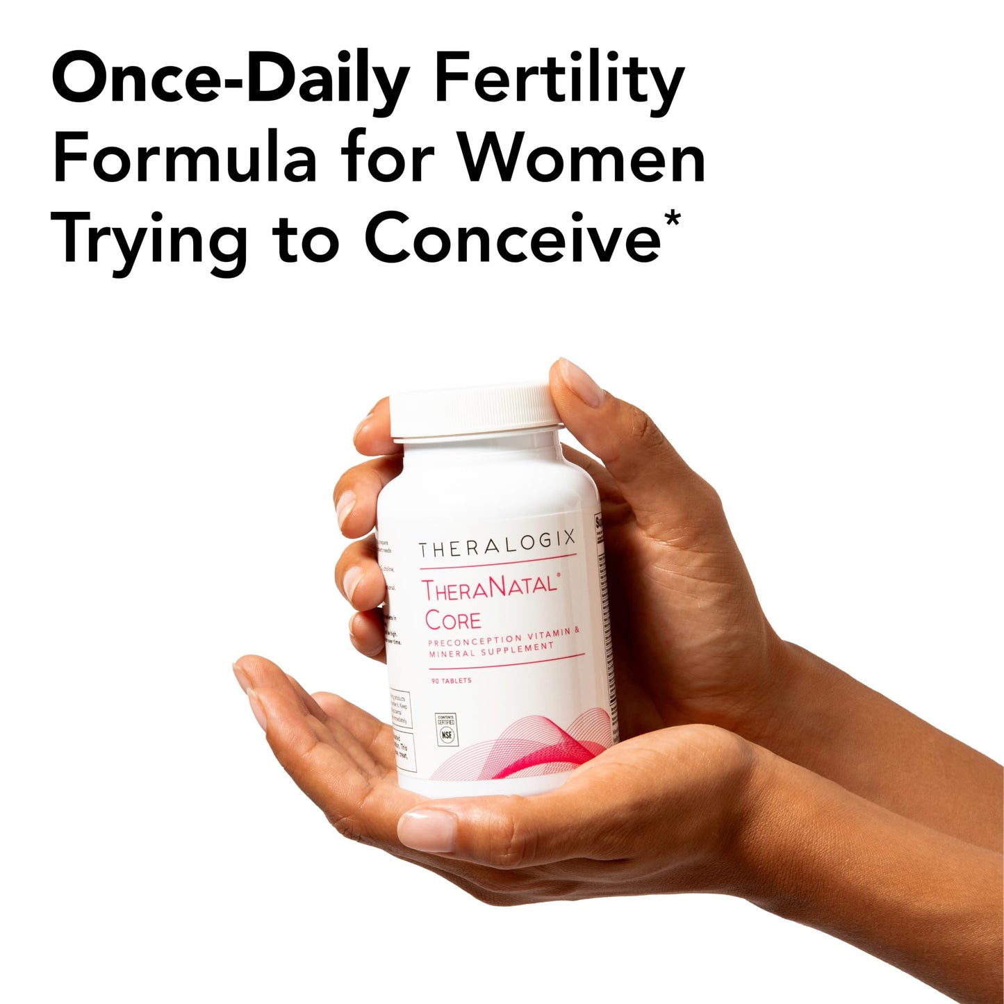 Theralogix TheraNatal Core Preconception Vitamin: 90-Day NSF-Certified Prenatal Support