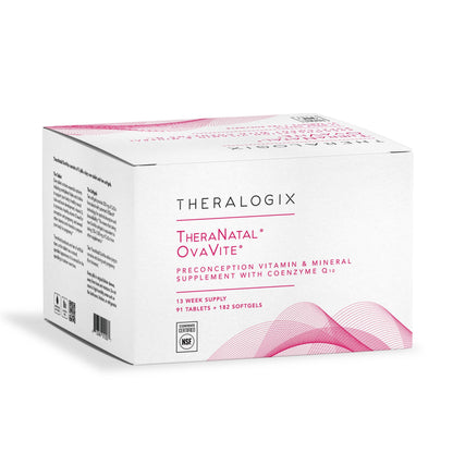 Theralogix TheraNatal OvaVite Preconception Vitamins – 13-Week Supply | Prenatal & Fertility Support with CoQ10* | NSF Certified