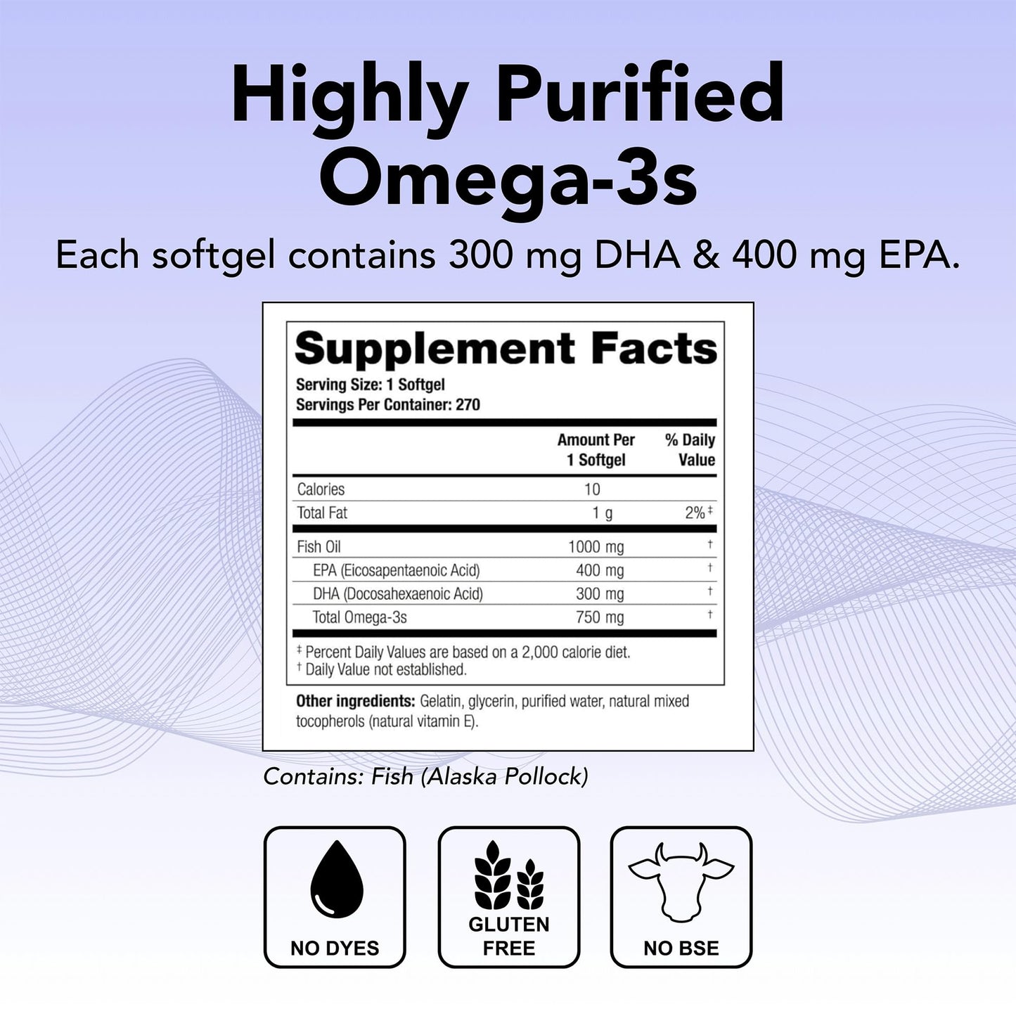 Theralogix TherOmega Omega-3 Fish Oil – 700 mg DHA + EPA, 270 Softgels, Sustainably Sourced & NSF Certified
