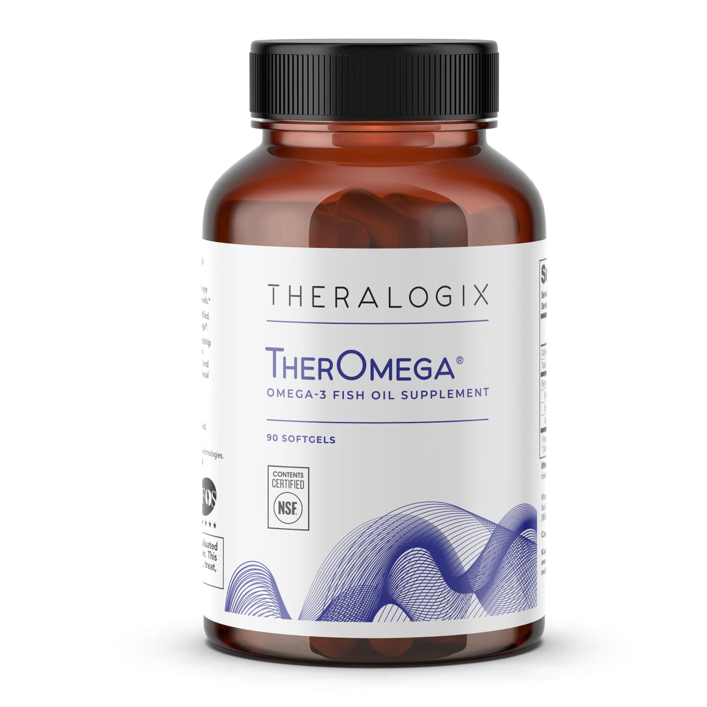 Theralogix TherOmega Omega-3 Fish Oil Supplement – 700 mg DHA & EPA from Wild Alaska Pollock | NSF Certified