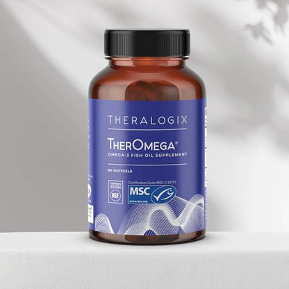 Theralogix TherOmega Omega-3 Fish Oil Supplement – 700 mg DHA & EPA from Wild Alaska Pollock | NSF Certified