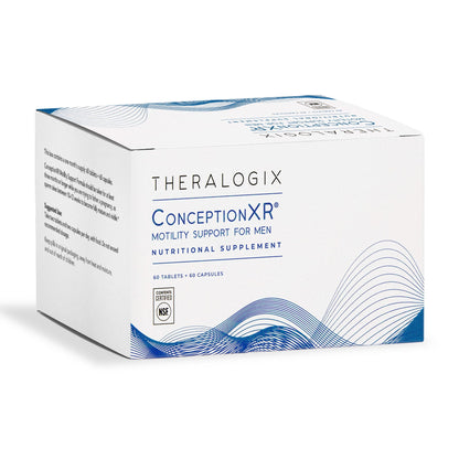 Theralogix ConceptionXR Motility Support Formula – Men’s Preconception Vitamins for Sperm Health, NSF Certified, 60 Tabs + 60 Caps