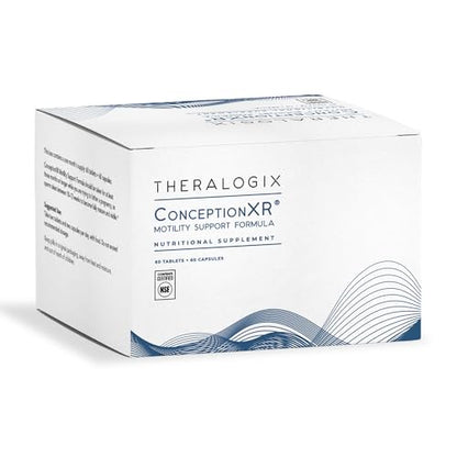 Theralogix ConceptionXR Motility Support Formula – Men’s Preconception Vitamins for Sperm Health, NSF Certified, 60 Tabs + 60 Caps
