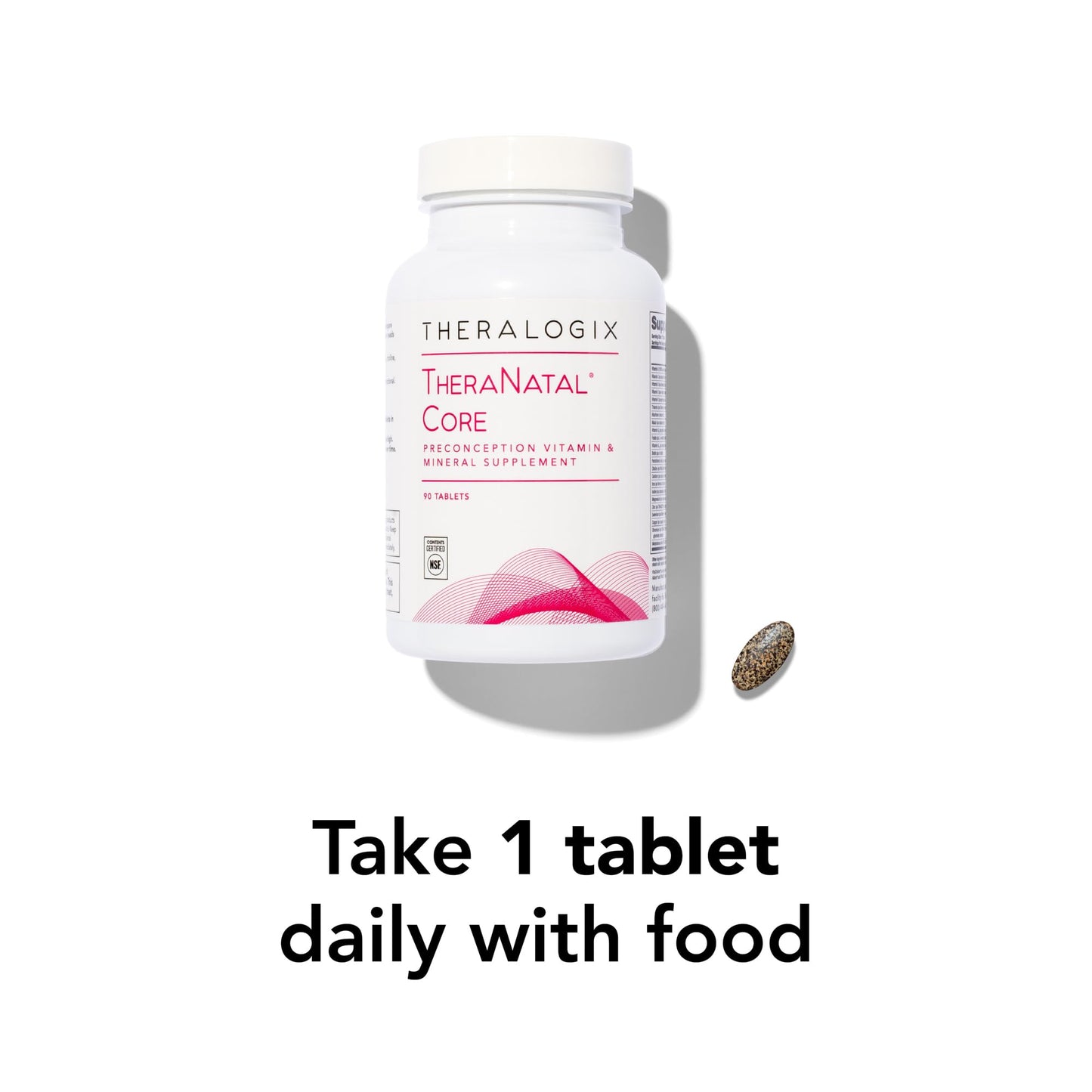 Theralogix TheraNatal Core Preconception Vitamin: 90-Day NSF-Certified Prenatal Support