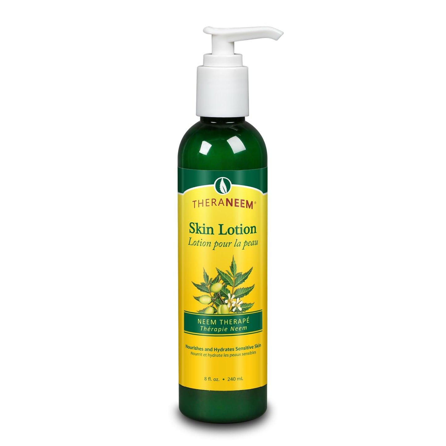 TheraNeem Neem Therap Skin Lotion | Calms, Nourishes and Hydrates Dry, Sensitive Skin - Organic Neem Oil, Vegan, 8oz