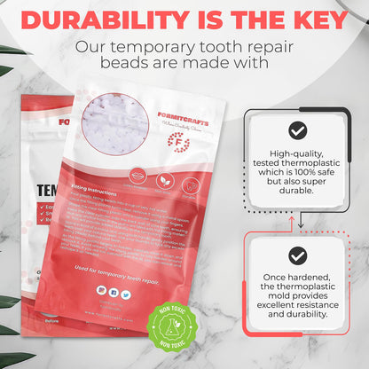 Thermoplastic Beads for Teeth Repair – DIY Tooth Filling (35g)