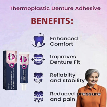 Thermoplastic Denture Adhesive - Lasts Up To 4 Days | Secure & Comfortable