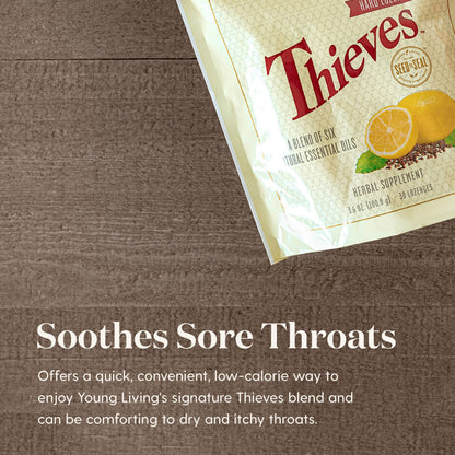 Young Living Thieves Hard Lozenges – 3-Pack, 30 Count, Sugar-Free