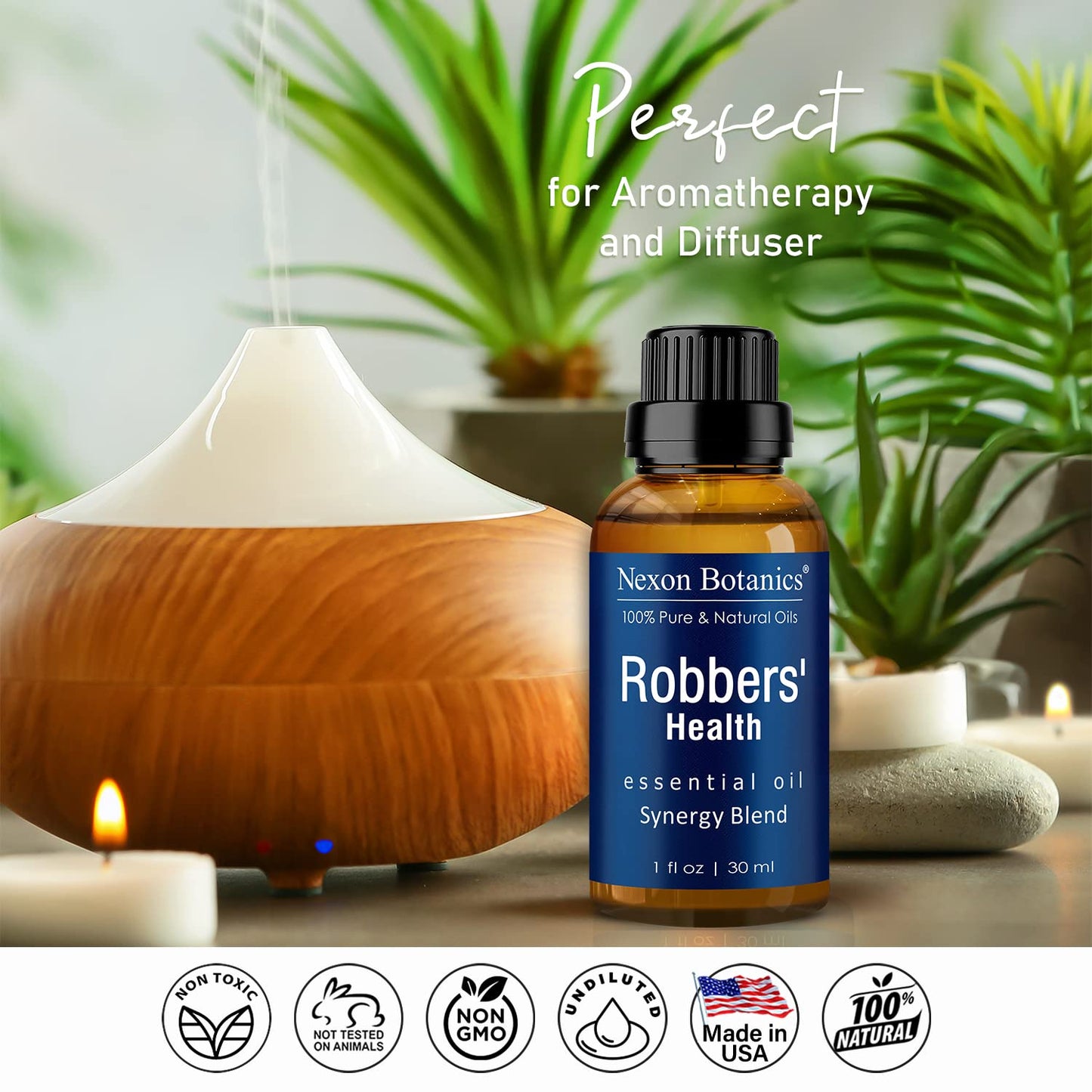 Robbers' Health Essential Oil Blend 30 ml - Immunity Boosting Thieves Oil | Nexon Botanics