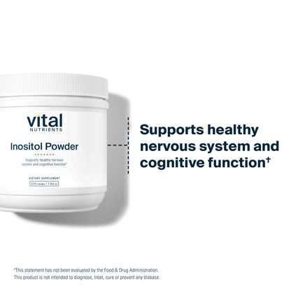 Vital Nutrients Inositol Powder | Myo-Inositol for Hormone & Energy Support | 56 Servings | Vegan, Gluten & Dairy Free