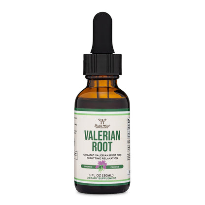 Valerian Root Drops for Sleep - Organic Valerian Root Tincture 168mg | 1 FL OZ, 30 Servings by Double Wood