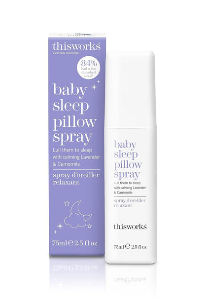 Thisworks Baby Sleep Pillow Spray – Ultra-Gentle Sleep, Lavender & Chamomile, 75ml (6+ Months)