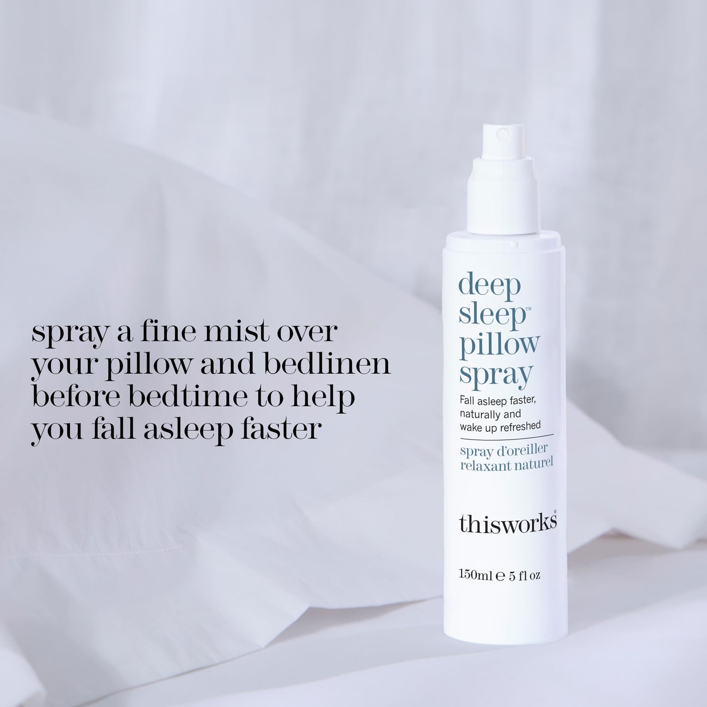 THISWORKS Deep Sleep Pillow Spray – Fast-Acting Rest Formula with Lavender, Vetivert & Camomile – 150 ml
