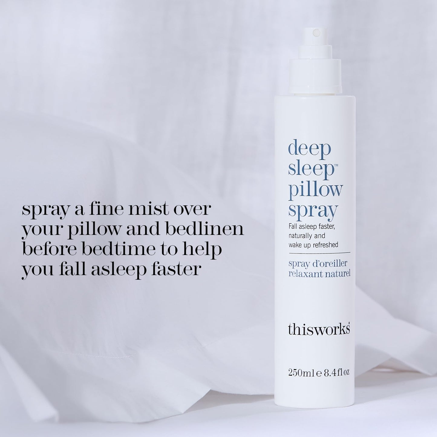 THISWORKS Deep Sleep Pillow Spray – 250 ml | Natural Aromatherapy Sleep Aid with Lavender, Vetivert & Chamomile