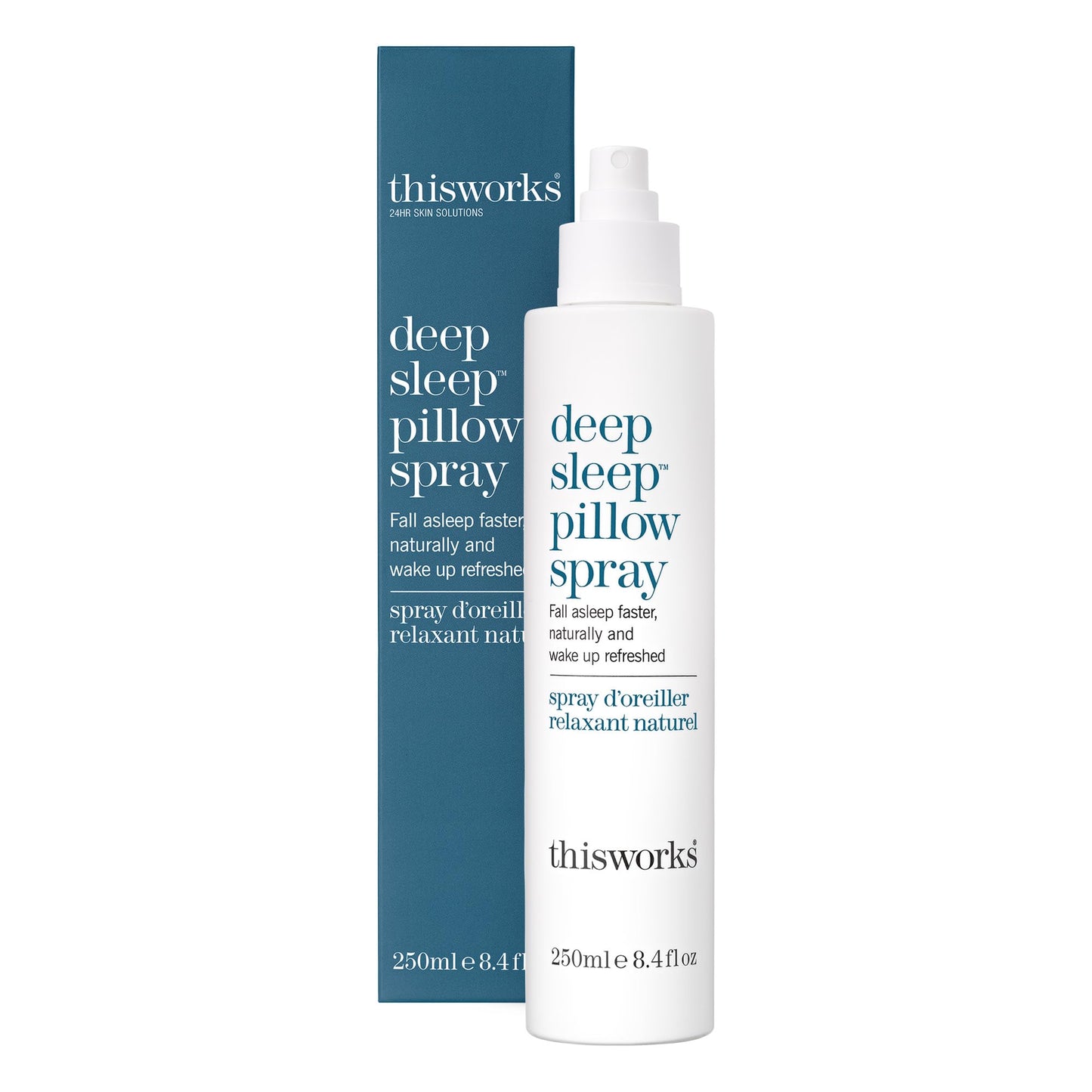 THISWORKS Deep Sleep Pillow Spray – 250 ml | Natural Aromatherapy Sleep Aid with Lavender, Vetivert & Chamomile